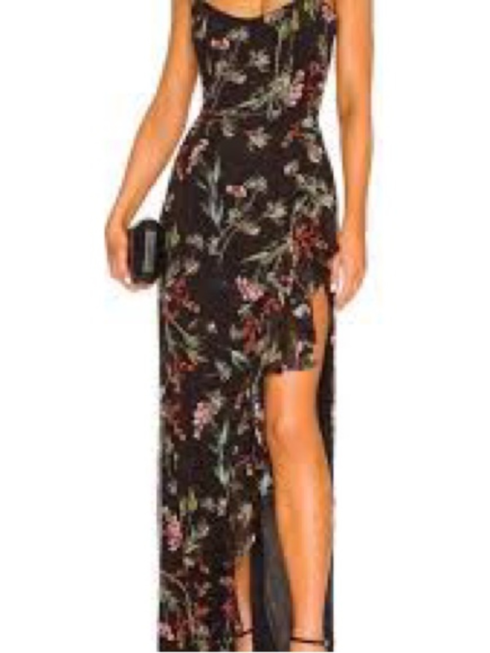 Katie May Baby Cakes Gown in Black Floral